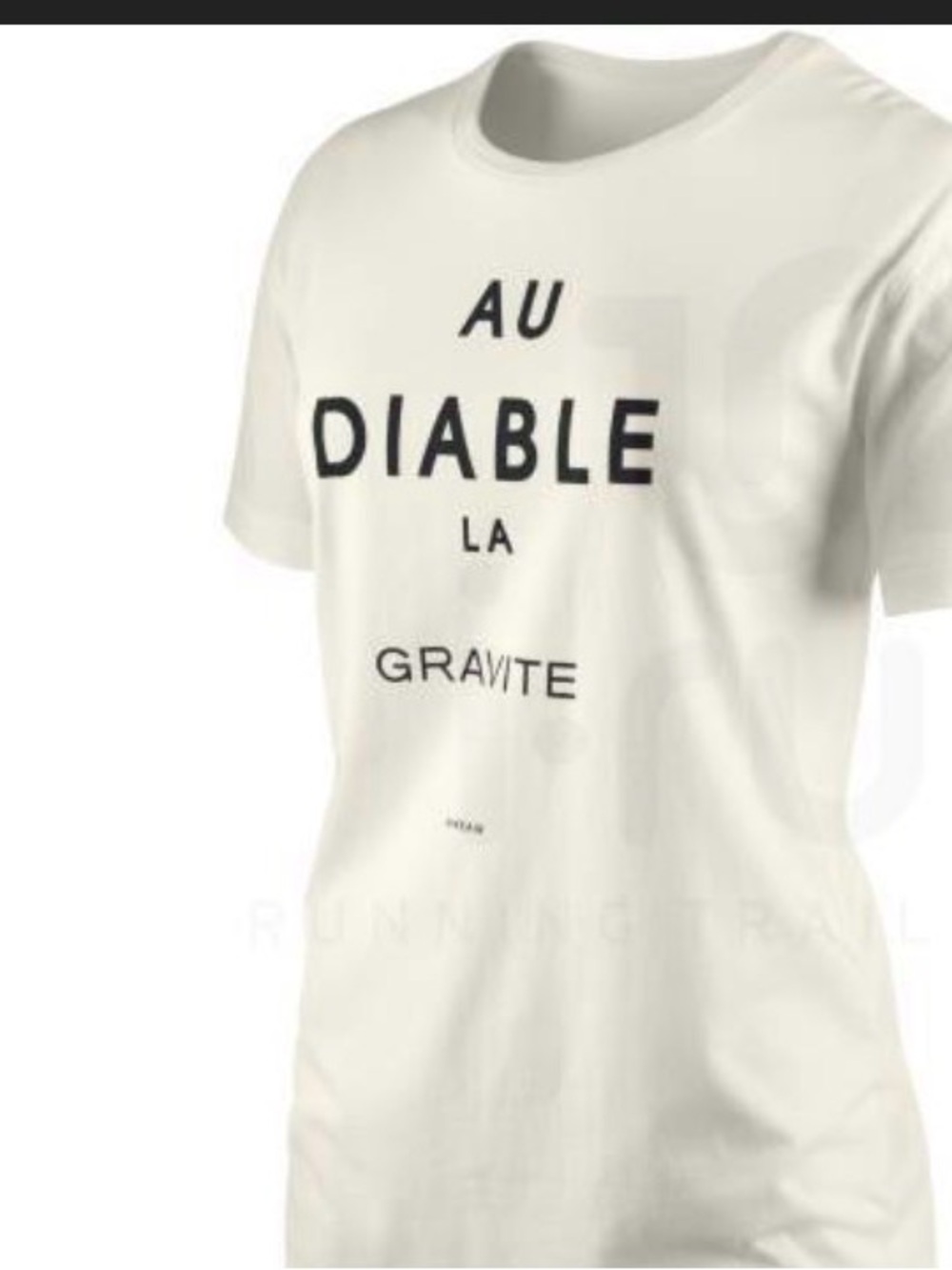 Nike Women’s Heathered Gray Graphic Tee - AU DIABLE La Gravite Rare size XS